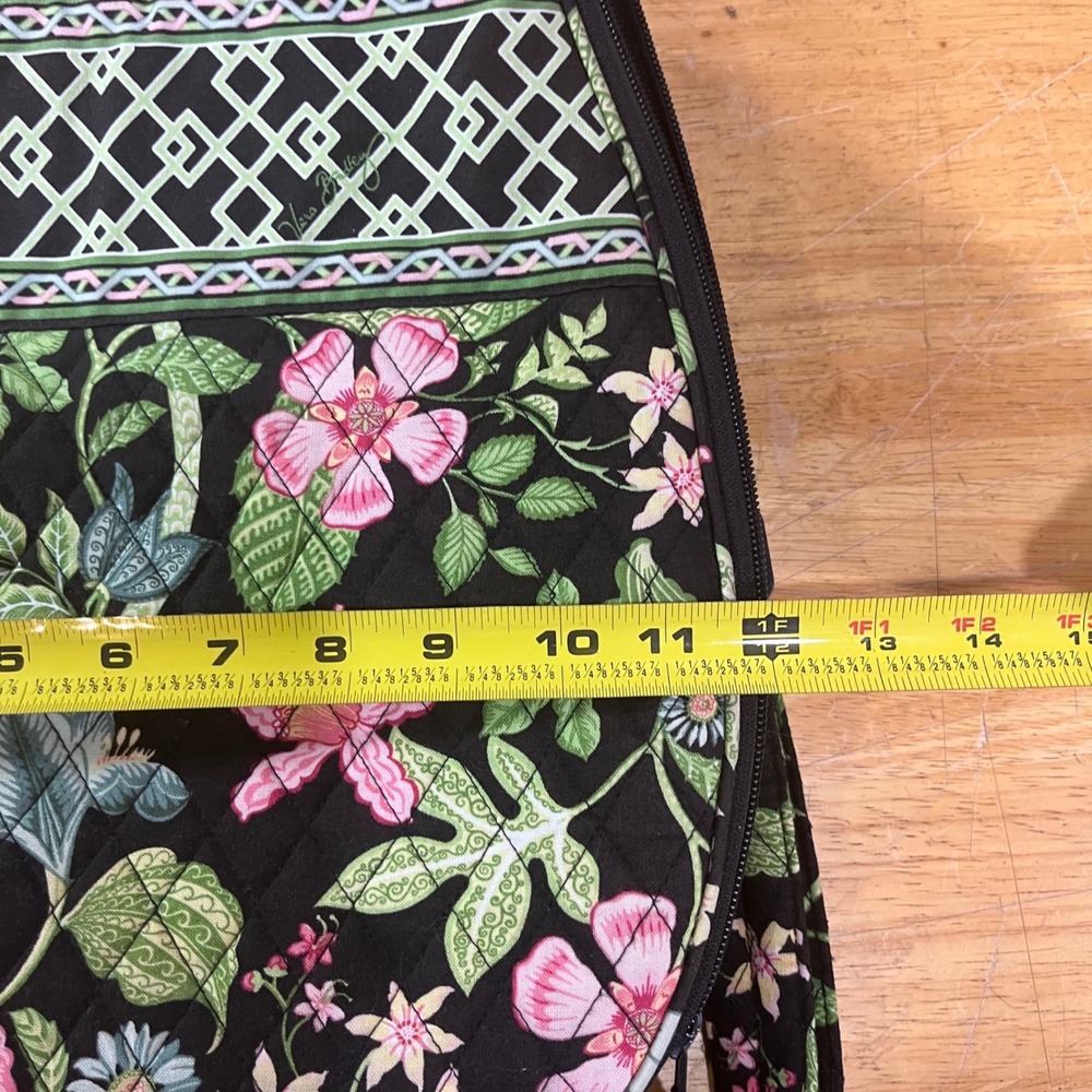 Vera Bradley Night and Day Quilted Floral Tennis Racket Backpack Sling Bag Vtg - Picture 7 of 8